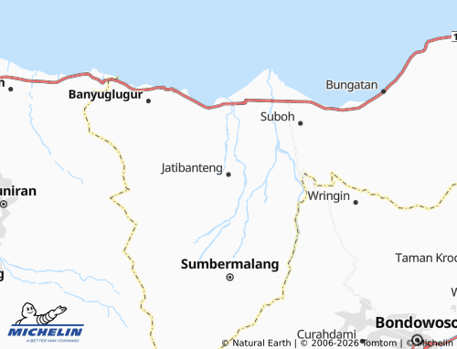 MICHELIN-Landkarte Jatibanteng - ViaMichelin