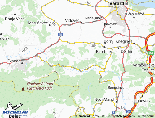 Mapa MICHELIN Radovan - ViaMichelin