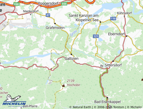 MICHELIN Gallizien map - ViaMichelin