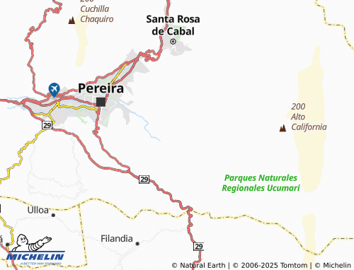 MICHELIN Volcanes map - ViaMichelin