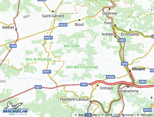 MICHELIN Falaën map - ViaMichelin