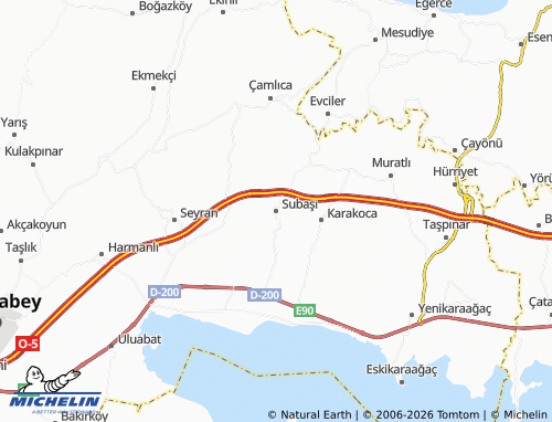 Mappa MICHELIN Subaşı - ViaMichelin