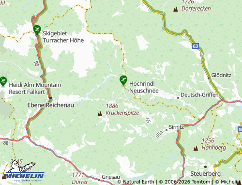 MICHELIN Hochrindl-Kegel map - ViaMichelin
