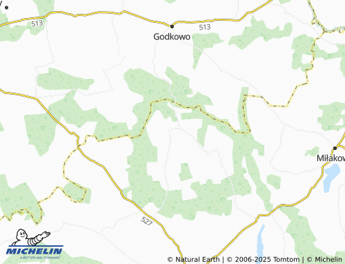 MICHELIN Markowo map - ViaMichelin