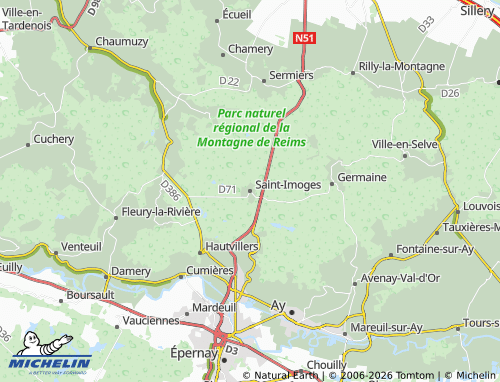 Mappa MICHELIN Saint-Imoges - ViaMichelin
