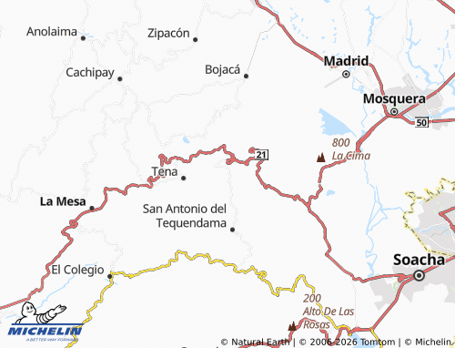 Mappa MICHELIN Santa Bárbara - ViaMichelin