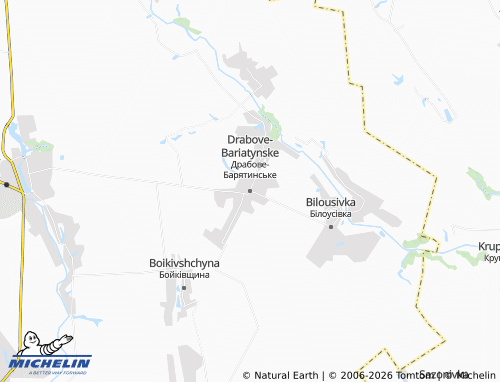 Mapa MICHELIN Drabove-Bariatynske - ViaMichelin