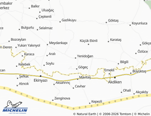 MICHELIN Yenidoğan map - ViaMichelin
