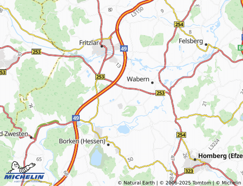 MICHELIN Udenborn map - ViaMichelin