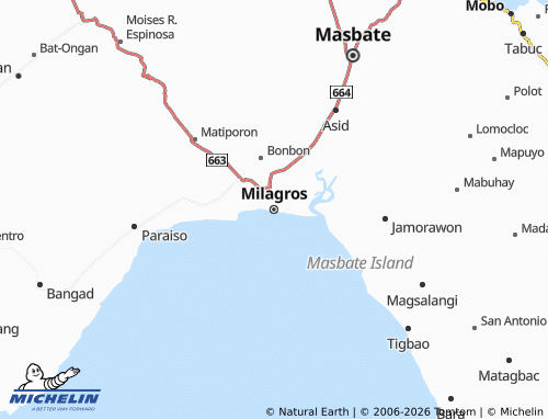 MICHELIN Milagros map - ViaMichelin