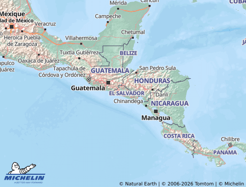 Carte MICHELIN El Salvador - ViaMichelin
