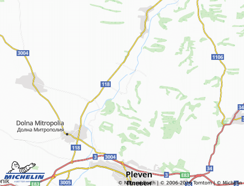 Mapa MICHELIN Bozhuritsa - ViaMichelin