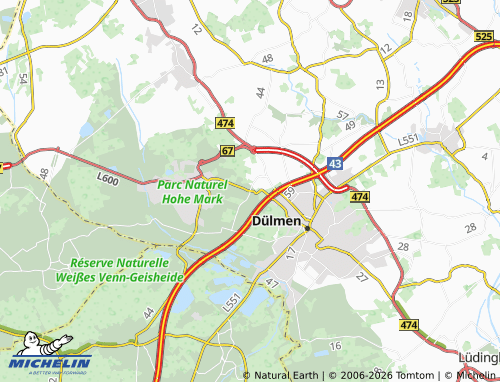 MICHELIN Börnste map - ViaMichelin