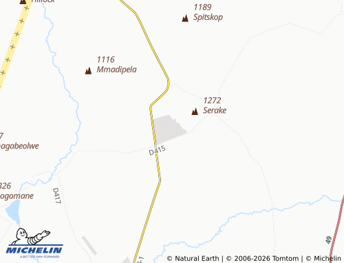 Kaart MICHELIN Driefontein - ViaMichelin