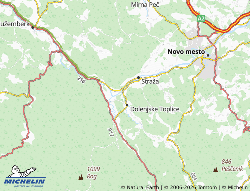 Mapa MICHELIN Gorenje Gradišče - ViaMichelin