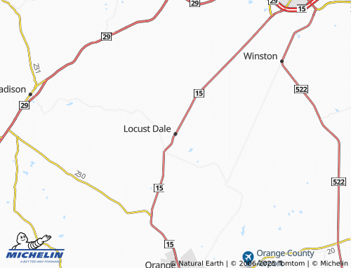 MICHELIN Locust Dale map - ViaMichelin