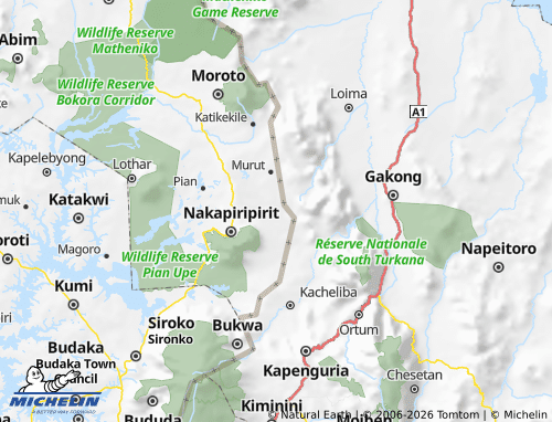 MICHELIN Pokot map - ViaMichelin