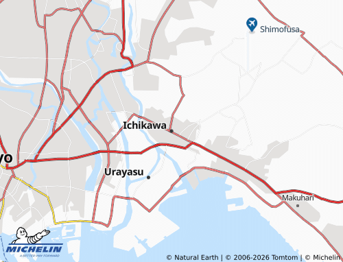MICHELIN-Landkarte Ichikawa - ViaMichelin