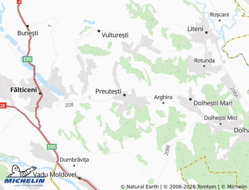 Mappa MICHELIN Preutești - ViaMichelin
