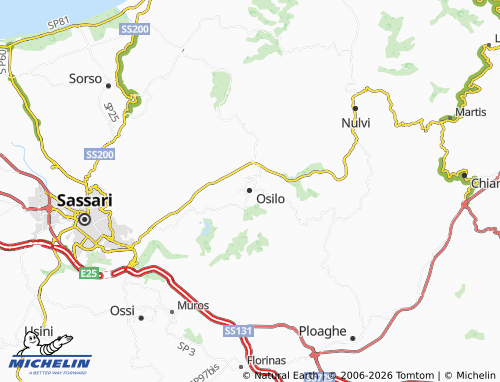 Mapa MICHELIN Osilo - ViaMichelin