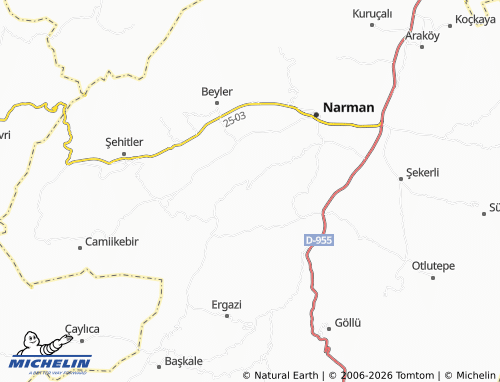 MICHELIN Sülüklü map - ViaMichelin