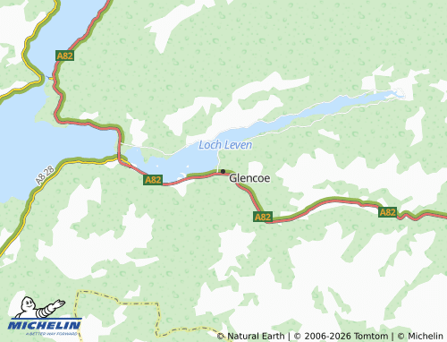 Carte MICHELIN Glencoe - ViaMichelin