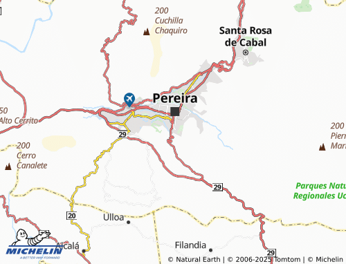 MICHELIN Caminos de Canaán map - ViaMichelin