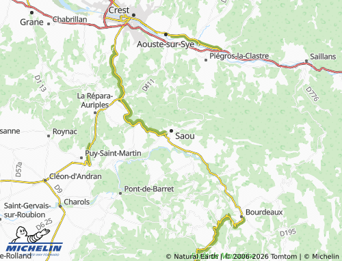 MICHELIN Saou map - ViaMichelin