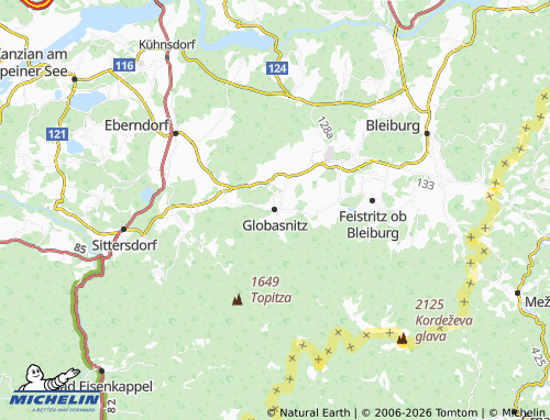 Mappa MICHELIN Globasnitz - ViaMichelin