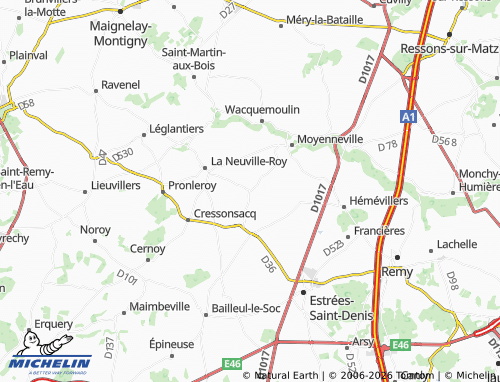 Carte MICHELIN Beaupuits - ViaMichelin