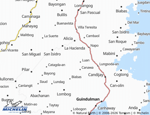 MICHELIN Mahayag map - ViaMichelin