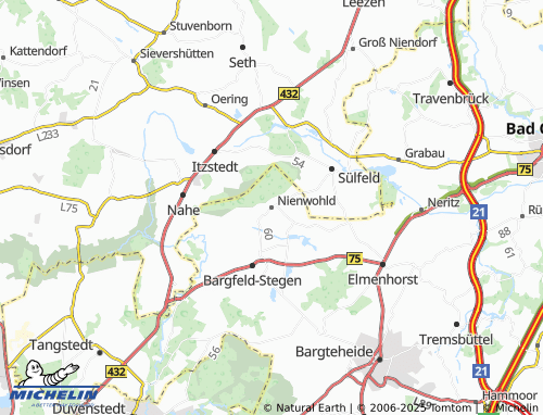 MICHELIN Nienwohld map - ViaMichelin
