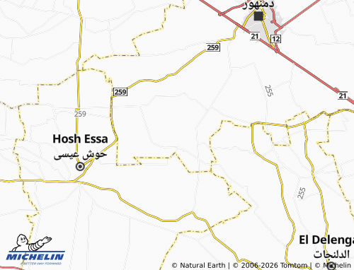 Mapa MICHELIN al-Brnouja - ViaMichelin