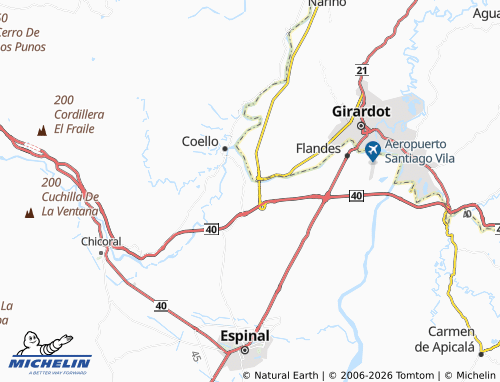 MICHELIN Puerta Blanca-Camala map - ViaMichelin