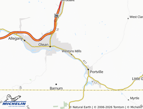 Mapa MICHELIN Westons Mills - ViaMichelin