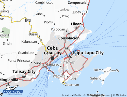 MICHELIN Ibabao-Estancia map - ViaMichelin