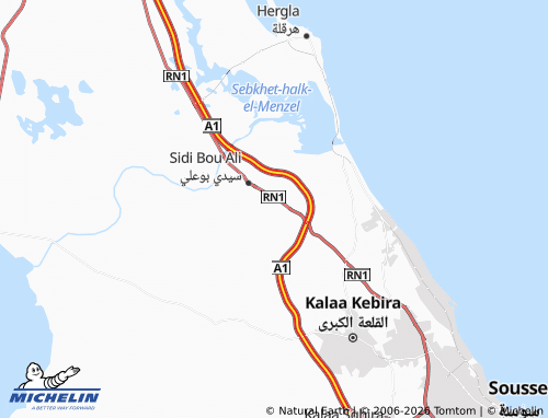 Carte MICHELIN Henndi El Hadj Brahim - ViaMichelin