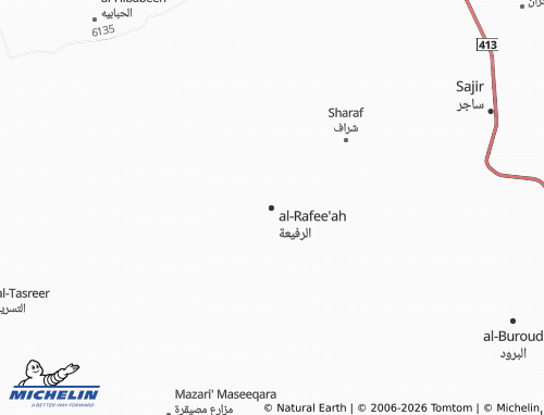Carte MICHELIN al-Rafee'ah - ViaMichelin