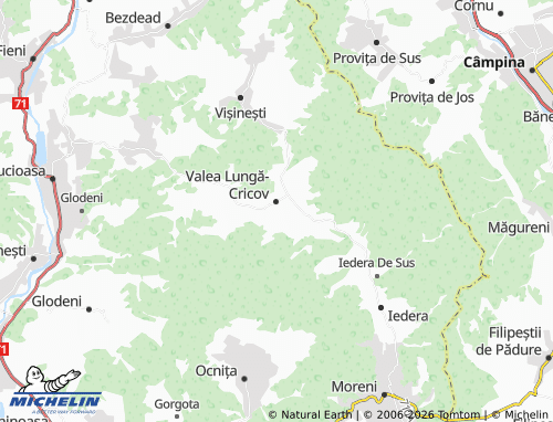 MICHELIN Valea Lungă Ogrea map - ViaMichelin