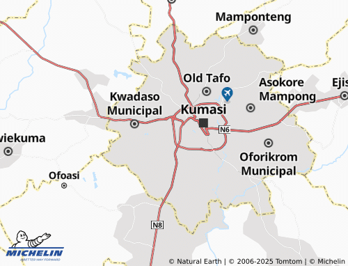 MICHELIN Kwadaso Estate map - ViaMichelin