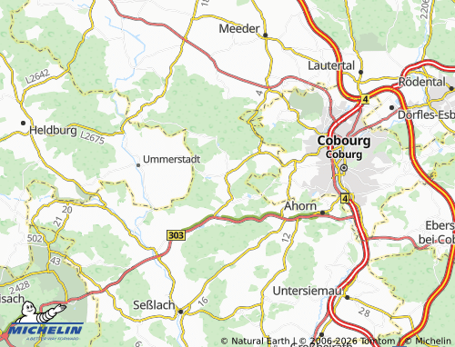 MICHELIN Weitramsdorf map - ViaMichelin
