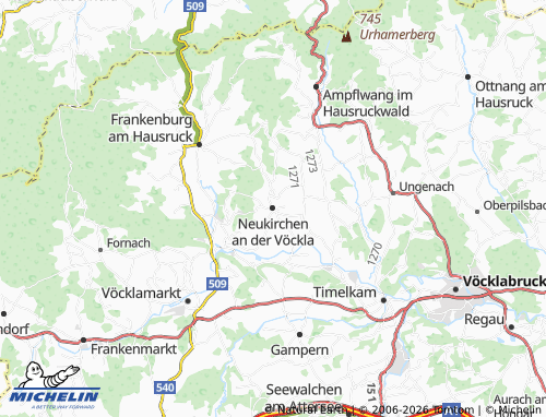 MICHELIN Neukirchen an der Vöckla map - ViaMichelin
