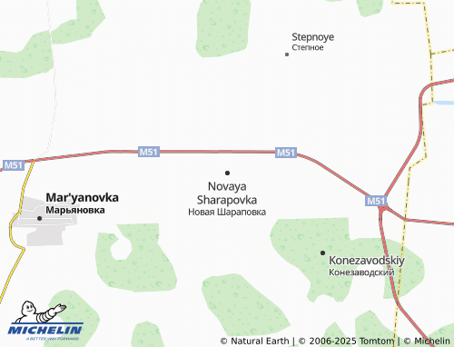 MICHELIN Novaya Sharapovka map - ViaMichelin