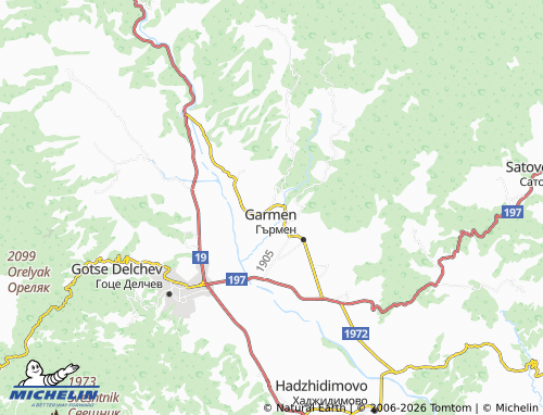 MICHELIN Ognyanovo map - ViaMichelin
