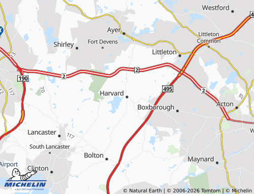 Carte MICHELIN Harvard - ViaMichelin