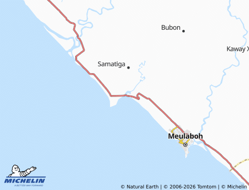 MICHELIN Kuala Bubon map - ViaMichelin