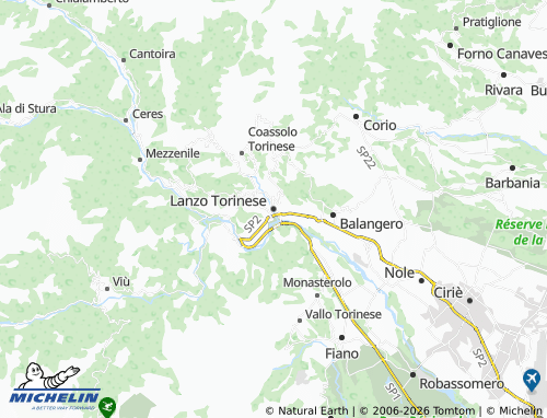Mappa MICHELIN Lanzo Torinese - ViaMichelin