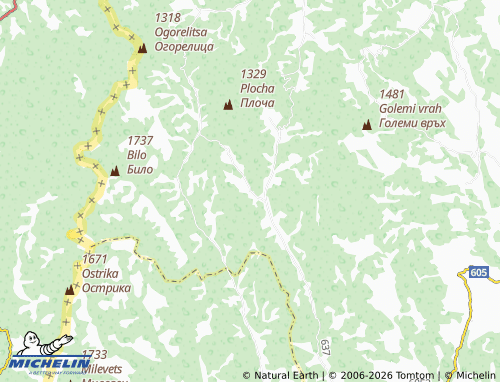 Carte MICHELIN Leva reka - ViaMichelin