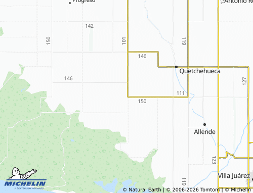 MICHELIN Morelos Dos map - ViaMichelin