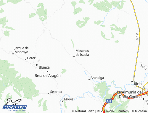 Mappa MICHELIN Mesones de Isuela - ViaMichelin